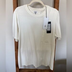 C.P. Company Men’s Short-Sleeve Pocket Tee in Off-White